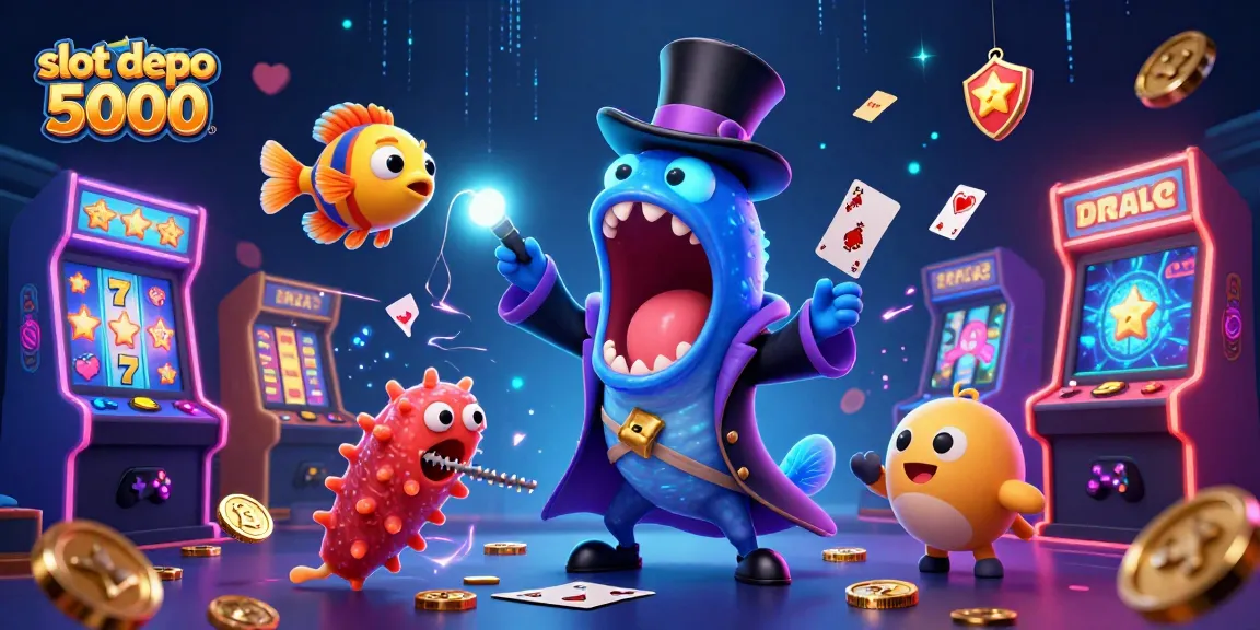 Engage in thrilling action at slot depo 5000 with vibrant animated characters and captivating gaming elements.